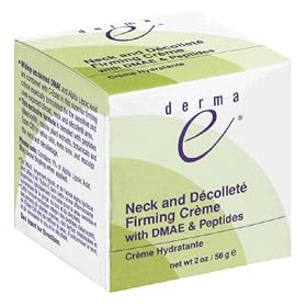 Derma e Neck and Decollee Firming Creme with DMAE & Peptides, 2 oz (56 g)