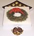 Scott's Cakes 1 Pound Dark Chocolate Covered Caramels in a Wreath Box