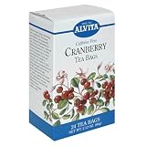 Alvita Tea Bags, Cranberry, Caffeine Free, 24 teas bags,  2.12 Ounce (Pack of 3)
