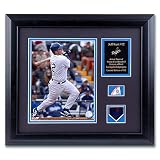Mounted Memories Los Angeles Dodgers Jeff Kent Framed 2005 Photo with Piece of Baseball & Medallion
