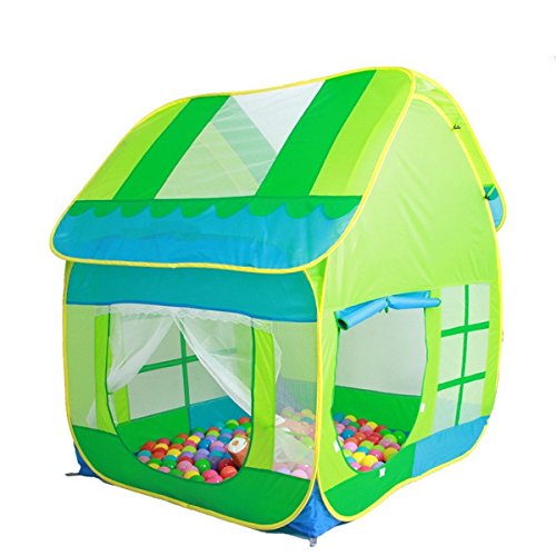 Truedays Kids Adventure Big Green Pop up Play Tent Indoor or