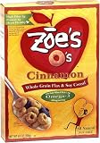 Zoes Os Whole Grain Flax & Soy Cereal, Cinnamon, 9.5-Ounce Boxes (Pack of 6)