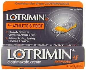 Amazon.com: Lotrimin AF Antifungal Cream for Athlete’s Foot, .85-Ounce Tubes (Pack of 2): Health