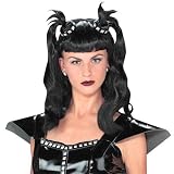 Dominatrix Black Costume Wig