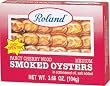 Roland Cherrywood Smoked Oysters, 3.66-Ounce Cans (Pack of 10)