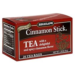 Bigelow Cinnamon Stick Tea, 20-Count Boxes (Pack of 6)