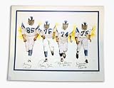 Fearsome Foursome Autographed 16 x 20 Lithograph (Unframed)