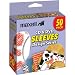 CD/DV Sleeves, Clear Window, 50/PK, Assorted Designs