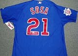 Sammy Sosa Autographed Chicago Cubs Majestic Athletic Authentic Blue Jersey