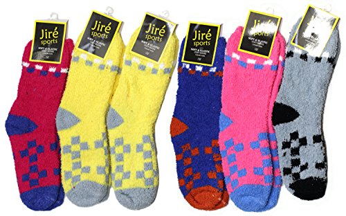 Assorted Toasty Fuzzy 6 Pack Socks