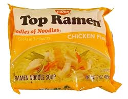 Nissin Top Ramen Ramen Noodle Soup - Chicken Flavor - 24 Packages (3 oz ea)