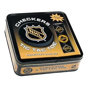 NHL Checkers Tic Tac Toe Game Set (TIN) by USAopoly