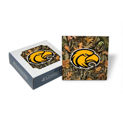 Southern Mississippi Golden Eagles Set of 4 Camouflage Coasters