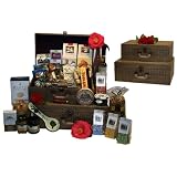 The Orient Express A Gourmet Gift Basket with of Style and Distinction Wicker Suitcases... by BeyondGourmet.com