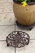 Decorative rolling pot holder