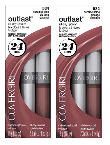 CoverGirl OutLast All Day Two-Step LipColor #534 Caramel Icing 2 Pack!