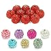 10 x 10mm Shamballa Rhinestone Disco Ball Beads For Jewellery Making 10 Colours to choose from By KurtzyTM