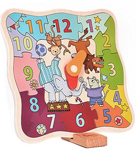Kris&Ken Preschool Educational Toy Circus Time Learning Puzzle for Kids