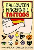 Halloween Fingernail Tattoos