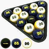 Michigan Wolverines NCAA Licensed 16 Billiard Ball Set by Frenzy Sports