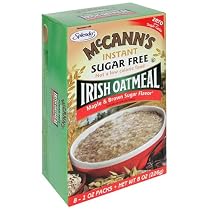 McCANN'S Instant Irish Oatmeal, Sugar Free Maple & Brown Sugar Flavor, 8-Count Boxes (Pack of 6)