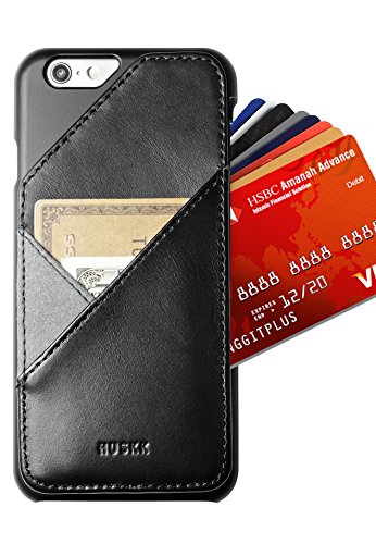 iPhone 6/6s Wallet Case - Card Holder Up to 8 Cards - Slim - Eco Leather - HUSKK
