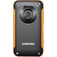 Samsung HMX-W300 Waterproof Pocket HD Digital Video Camcorder, Orange/Black