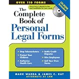 The Complete Book of Personal Legal Forms