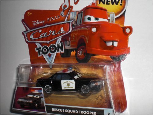 Disney Cars Toon Rescue Squad Trooper Die Cast Car by Mattel