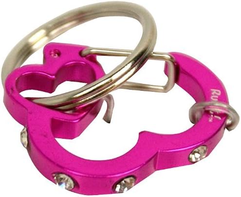 Rubit The Easy Dog Tag Rhinestone Heart Switch Clip, Medium, 1.07-Inch Diameter, Pink by Rubit