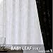 北欧風カーテン BABY LEAF voile ベービーリーフ ボイル 既製サイズ(100 x 176 cm)1枚