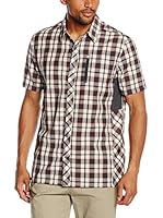 Icebreaker Merino Camisa Hombre Compass (Gris / Rojo)