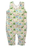 Switchin Lanes Overalls by Zutano - Multi-colored - 0-6 Mths