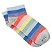 Goodhew Women's Rainbow Run Socks, Small/Medium, Grey