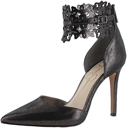 Jessica Simpson Women's 'Cacy' Pump (9M, Black Gunmetal Metallic)