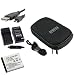 eForCity NP-BK1 CHARGER + BATTERY + CABLE + CASE Compatible with SONY DSC-W190 DSC-W370 W180 S780 S980 S750