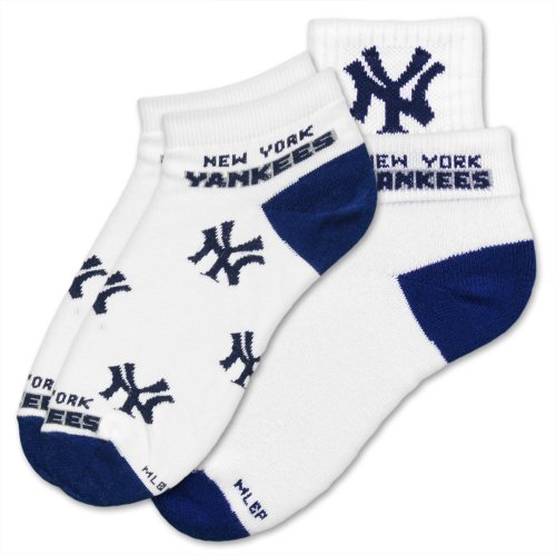 MLB New York Yankees Women's Socks, Medium (2 Pack)