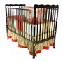 Dream On Me Classic 2 in 1 Convertible Stationary Side Crib, Black