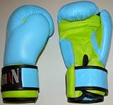 Kids Boxing Gloves Leather- BLUE/GREEN – 6oz Kids Boxing Gloves Leather- BLUE/GREEN – 6oz