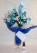It's A Boy! Blue Wood Roses Flower Arrangement