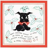 A Merry Cheery O Pack of 10 Christmas Cards (Square)||RF10F