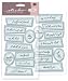 EK Success EKWJB032 Family and Friends Flair Dimensional Caption Stickers