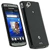 igadgitz Nero Custodia TPU Gel Case Cover Rigida Protezione per Sony Ericsson Xperia Arc S Android Smartphone Movil