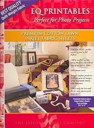 Electric Quilt EQ Printables Premium Cotton Lawn Inkjet Fabric Sheets: Package of 5