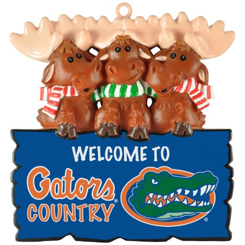 Florida Gators NCAA “Welcome to Gators Country” Hanging Moose Ornament (Appx 3.5″)