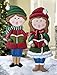 Christmas Caroller Outdoor Garden Stakes Boy