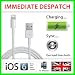 NEW iPhone 5 CHARGER LEAD HIGH QUALITY USB DATA CABLE- 8 Pin - APPLE IPHONE 5, IPOD TOUCH 5 NANO 7 IPAD MINI ® (White)