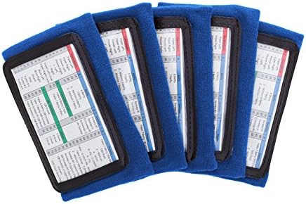 Football Play Wristbands - Youth Quarterback Gear - Wristband Playbook - Softball Wristbands for Signs - Soccer, Baseball & Catchers Wristband - QB Play Card Wrist Band Training Equipment