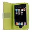 Premium Light Green Folio Wallet Leather Case for Apple Ipod Touch Itouch 8Gb 16GB 32Gb 2G 3G 2nd 3rd Generation