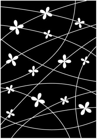 Hot Fudge Small Flower Background Wood Rubber Stamp